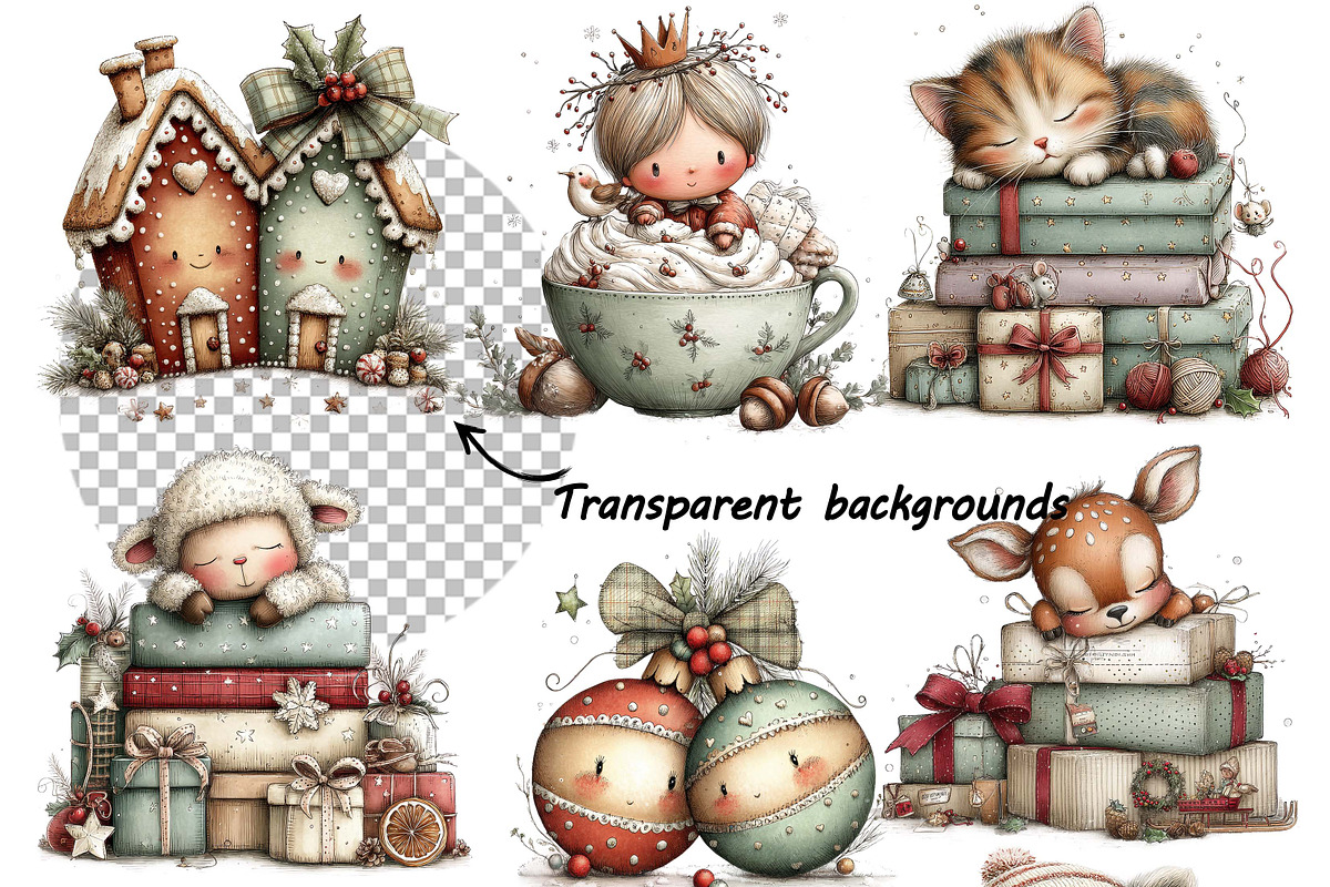 whimsical baby characters festive, an Illustration by one-touch (Photo 9 of 10)