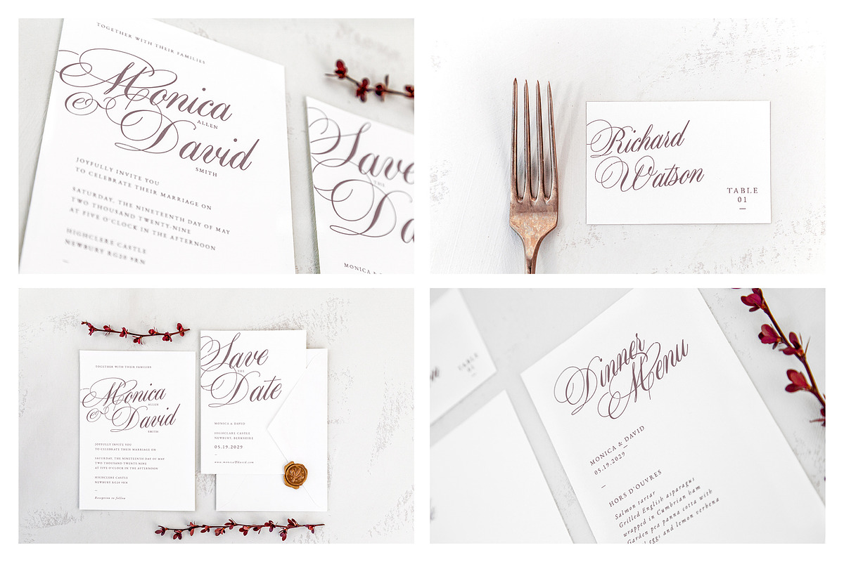 Old England Wedding Suite Collection, an Invitation Template by volume 1 visual design (Photo 29 of 33)
