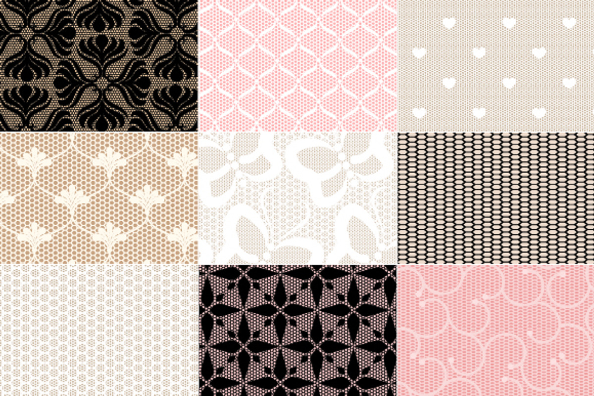 27 Lace Seamless Patterns preview 4