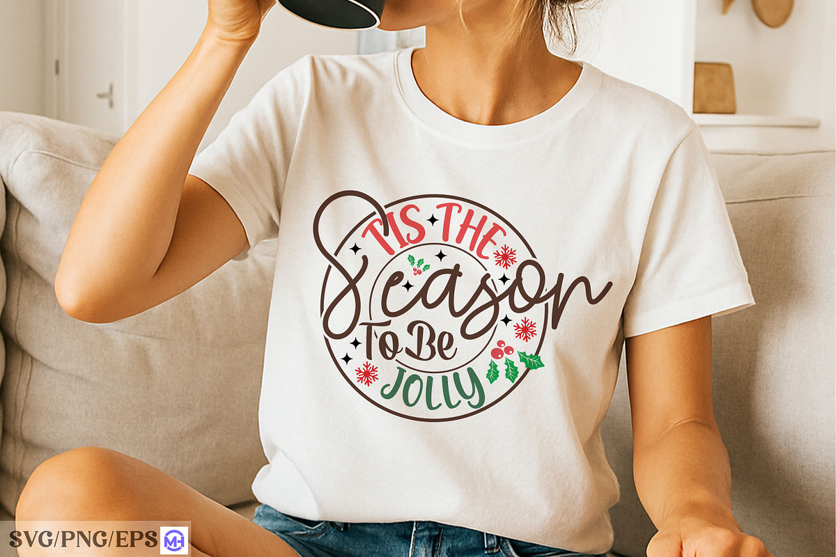 ’Tis The Season To Be Jolly SVG PNG, a Graphic by mh_arif (Photo 1 of 4)
