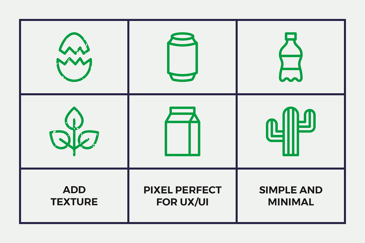 Waste Recycling Line Icons, an Outline Icon by Abstracto-Create (Photo 3 of 6)