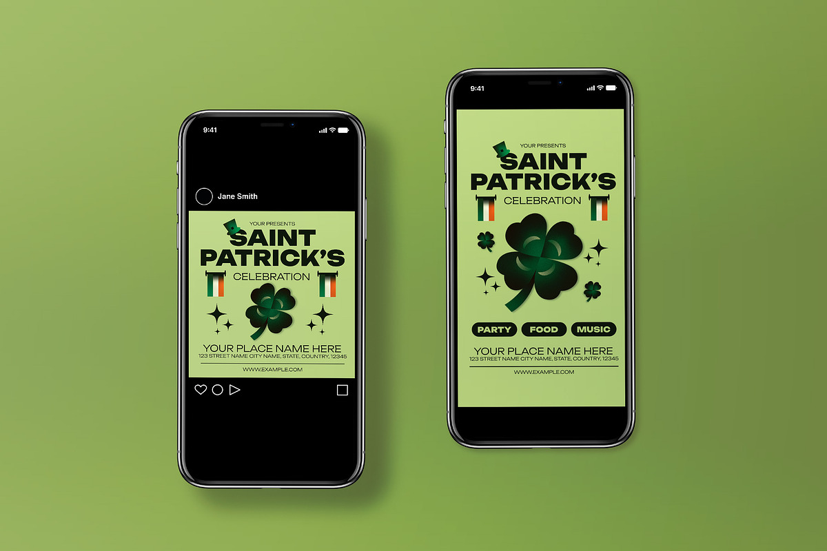 Saint Patrick's Day Flyer Set, a Flyer Template by graphicook (Photo 3 of 3)