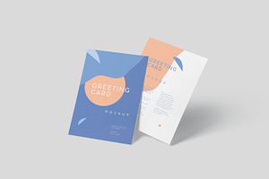 5x7 Vertical Invitation Card Mockups