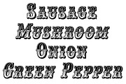 Pizza Complete Set, a Font by FontMesa (Thumbnail 5 of 5)