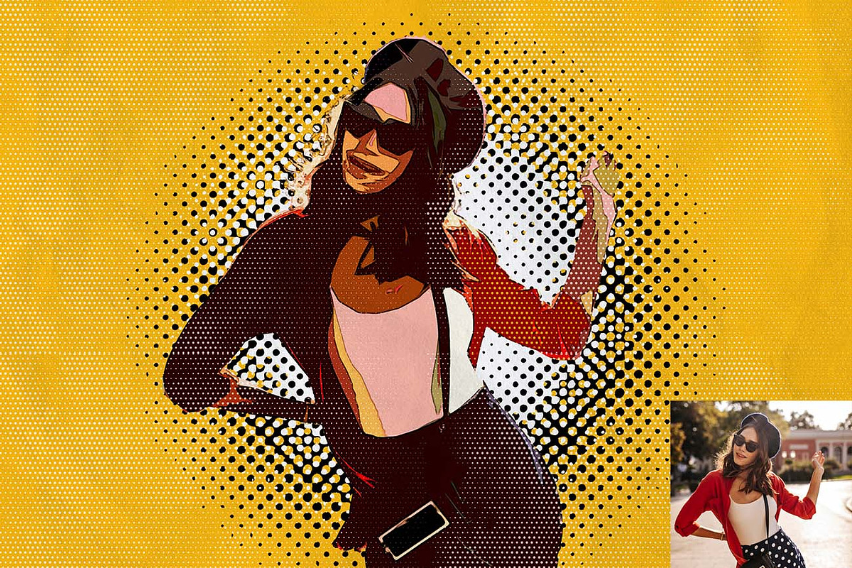 Comic Halftone Dots Effect Ps Action, an Action Add-On by Studio Retouch (Photo 11 of 11)