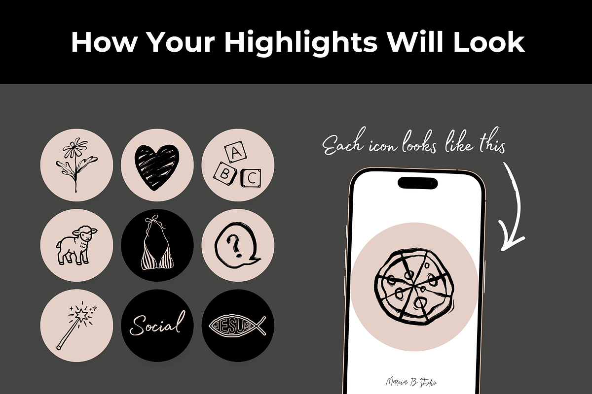 Chic Nude Instagram Highlight Icons, a Social Media Template by Marcia B Studio (Photo 3 of 4)