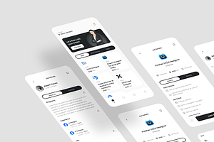 Over - Job Finder App UI Kit