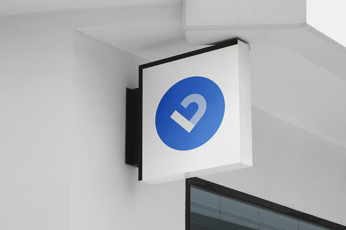 Logo Mockup Modern Sign Facade, an Advertising Mockup by Asylab (Photo 1 of 5)