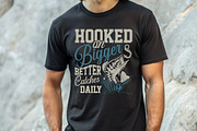 Hooked On Bigger Better T-shirt, an Illustration by Crafts Bundle (Thumbnail 4 of 5)