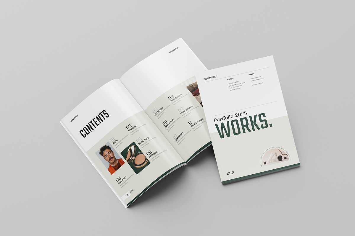 Works | Portfolio Template, a Brochure Template by Spark_Creative (Photo 2 of 15)
