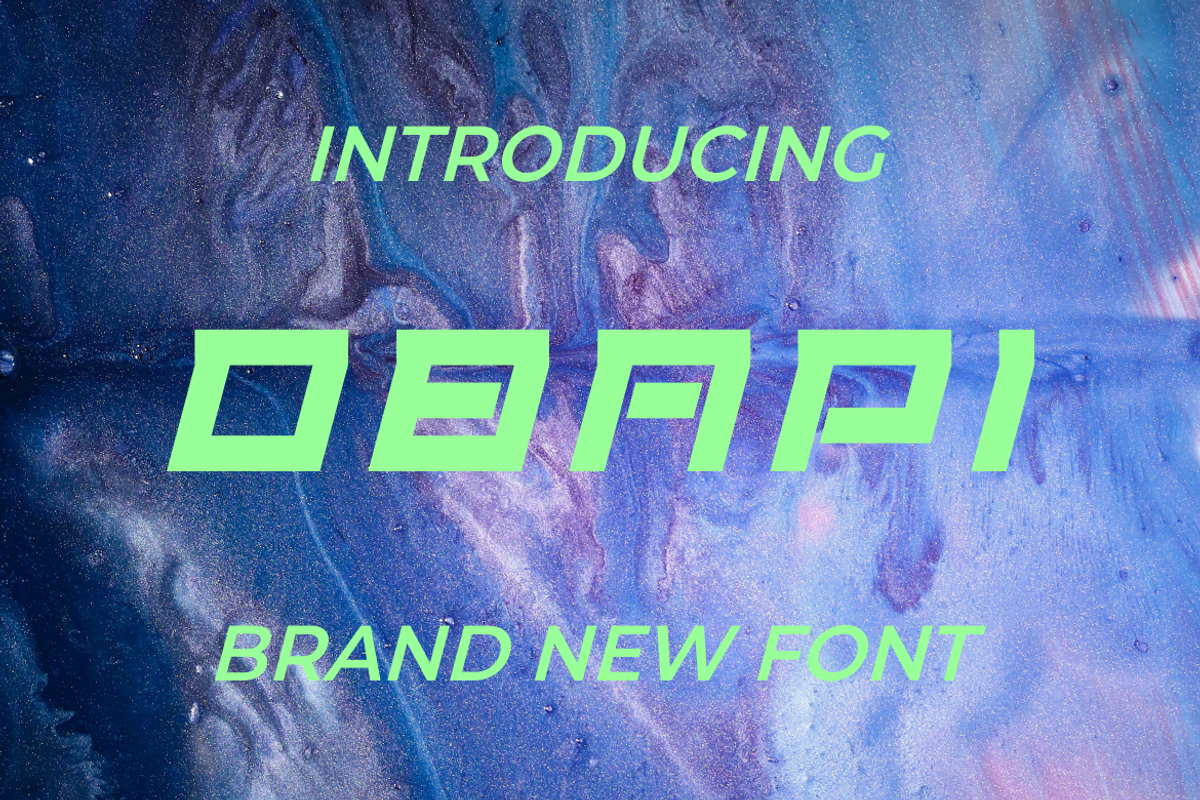 OBAPI Font, a Sans Serif Font by MaikoHatta (Photo 2 of 3)