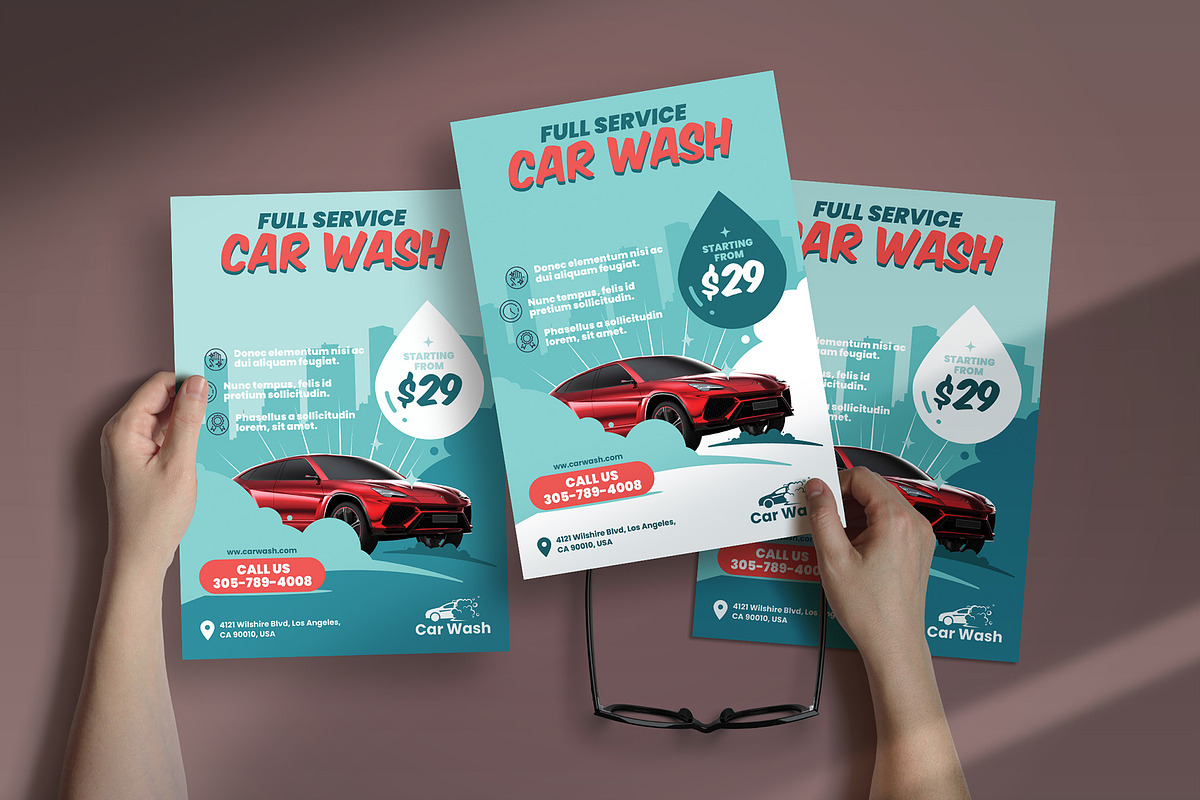 Car Wash Flyer Template, a Flyer Template by floringheorghe