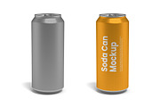 Soda Can Mockup, a Product Mockup by Designbuys (Thumbnail 1 of 2)