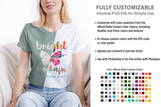 Bella Canvas 3001 T-shirt Mockup, a Print Template by BrightMockups (Thumbnail 2 of 3)