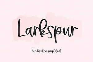 Larkspur Handwritten Script Font