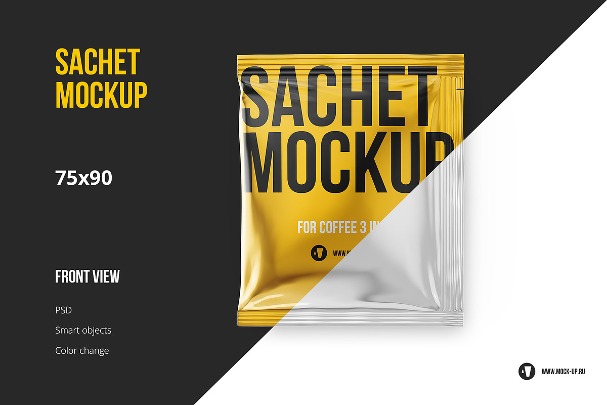 Wet Wipes Sachet Mockup, a Packaging Mockup by easymock (Photo 1 of 8)