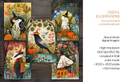 Halloween Forest Animals Postcards, an Animal Illustration by The Dutch Lady Designs (Thumbnail 7 of 7)