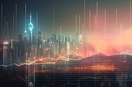 City Business chart investment and t, a Photo by SaroStock