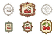 Vintage Cherry Label Printable, an Illustration by GatewayDesign (Thumbnail 3 of 6)