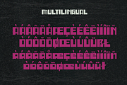Blockhide - A Modern Techno, a Sans Serif Font by Marvadesign (Thumbnail 5 of 6)
