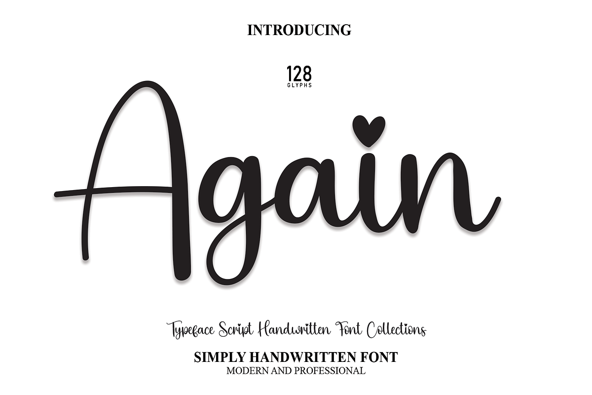 Again | Script Font, a Script Font by Scratchones (Photo 1 of 8)