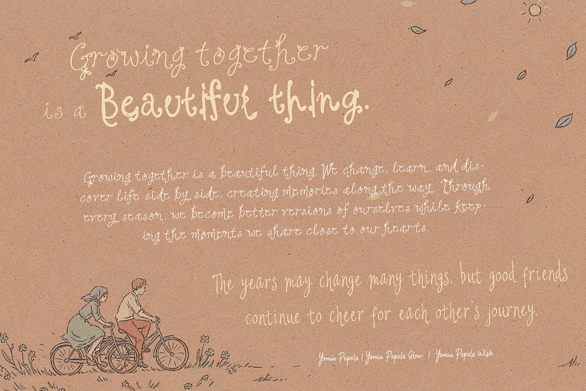 Yomiu Pepela Font Trio of Wonder, a Handwritten Font by HypeWorksCo (Photo 9 of 33)