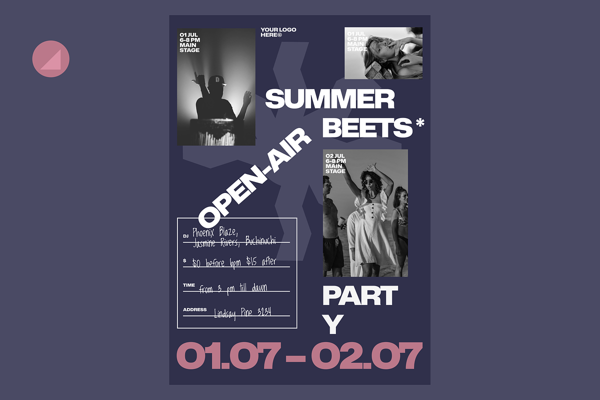 Summer Party Event PSD Poster, a Flyer Template by Danil Polshin