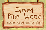 Carved Pine Wood - Display Font, a Handwritten Font by Attype (Thumbnail 1 of 10)