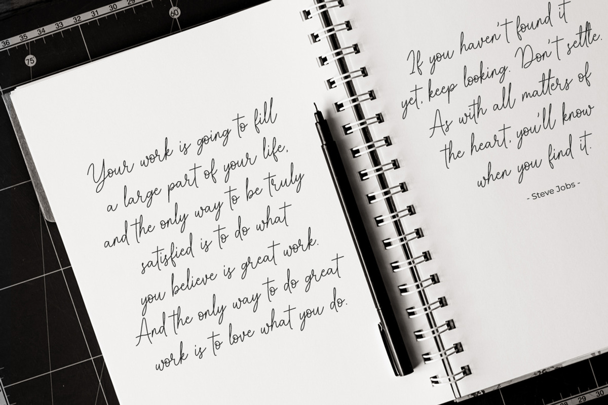 Meilleur - Handwritten Font, a Handwritten Font by Heinzel Std (Photo 9 of 12)