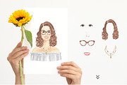 Personalised Female Portrait Creator, a Person Illustration by SoNice (Thumbnail 3 of 5)