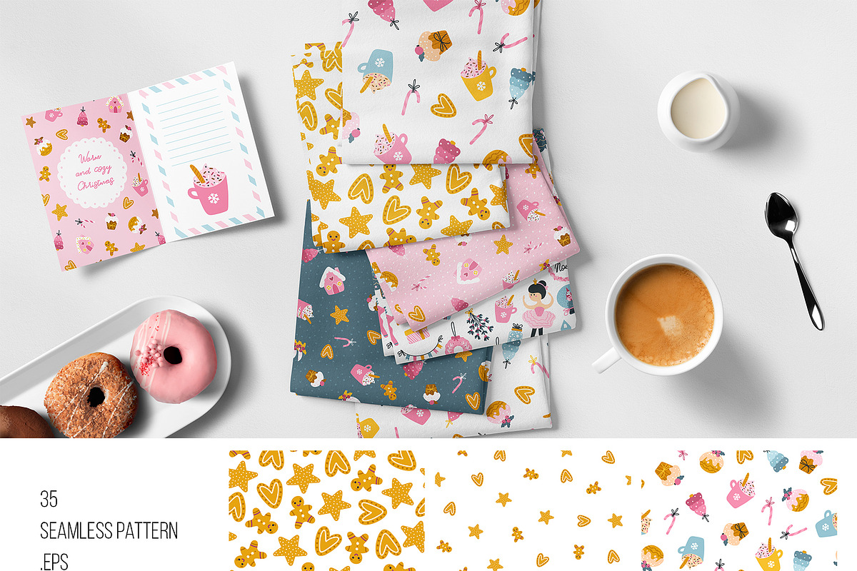 Pink christmas collection, an Object Illustration by Svitlana Kharchuk (Photo 3 of 12)