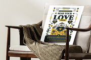 Folk Art Send Your Love Flyer, a Flyer Template by Hole Hope Design (Thumbnail 5 of 5)