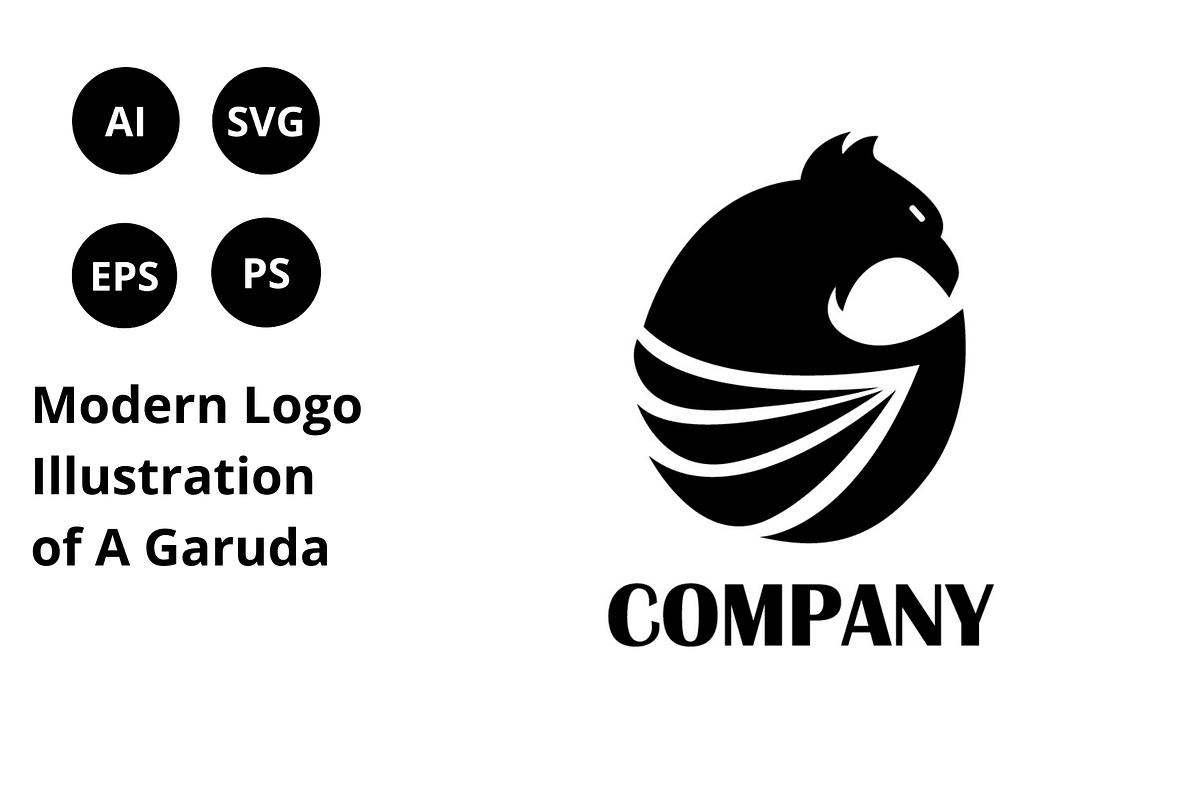 Modern Logo Illustration of A Garuda, a Branding & Logo Template by Diya Studio (Photo 1 of 3)