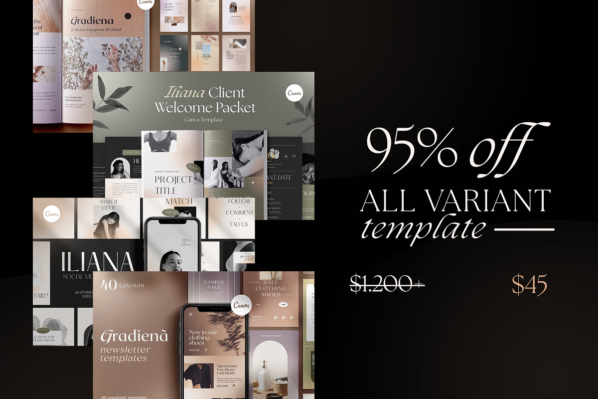 Whole Shop Bundle Templates, a Templates & Theme by Creavora (Photo 2 of 8)