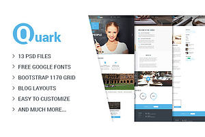 Quark Education Courses PSD Theme