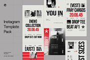 Streetwear & Fashion Instagram Pack, a Social Media Template by fakhroo (Thumbnail 1 of 4)