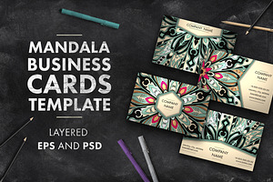 Mandala Business Card Template 03