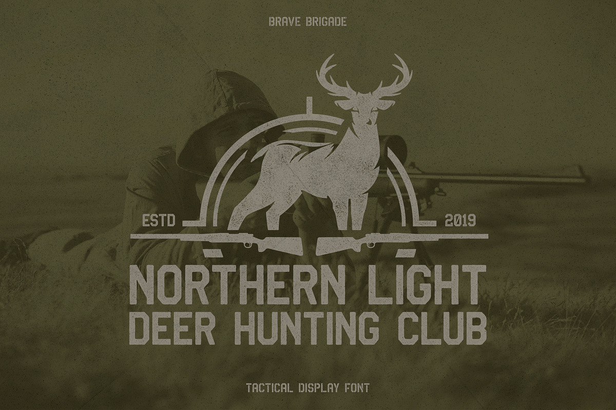 Brave Brigade - Tactical Display Fon, a Sans Serif Font by Invasi Studio (Photo 6 of 10)