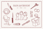 Salon & Barbershop Illustrations, a Work Illustration by Miriam Furniss Designs (Thumbnail 11 of 13)
