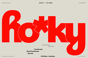 ZT Hoky Geometric - 54 Fonts