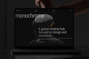 Monochrome — Studio Template, a Landing Page Template by Pixsellz