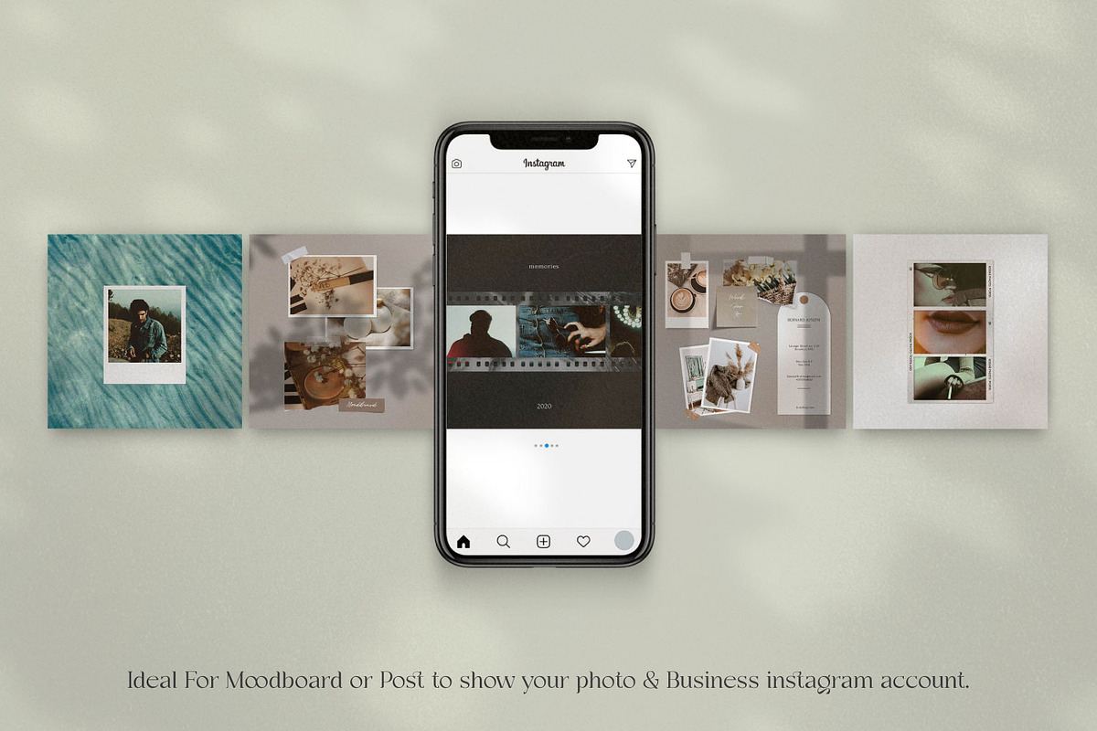 Moodboard - Canva + PS instagram, a Social Media Template by Dirtytemp Studio (Photo 2 of 6)