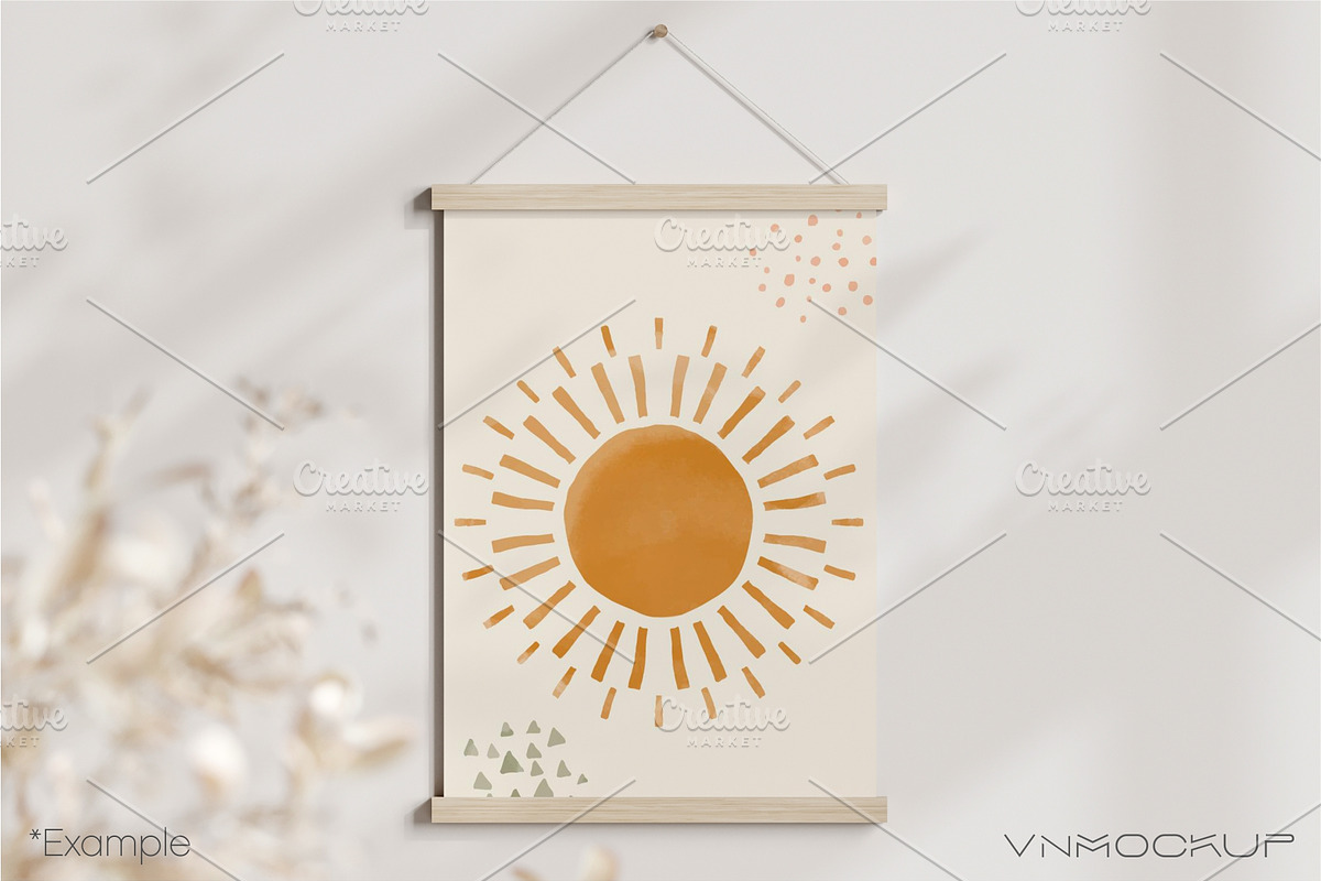 Poster Hanger Bundle - 7 Mockups, a Print Template by VNmockup (Photo 3 of 8)