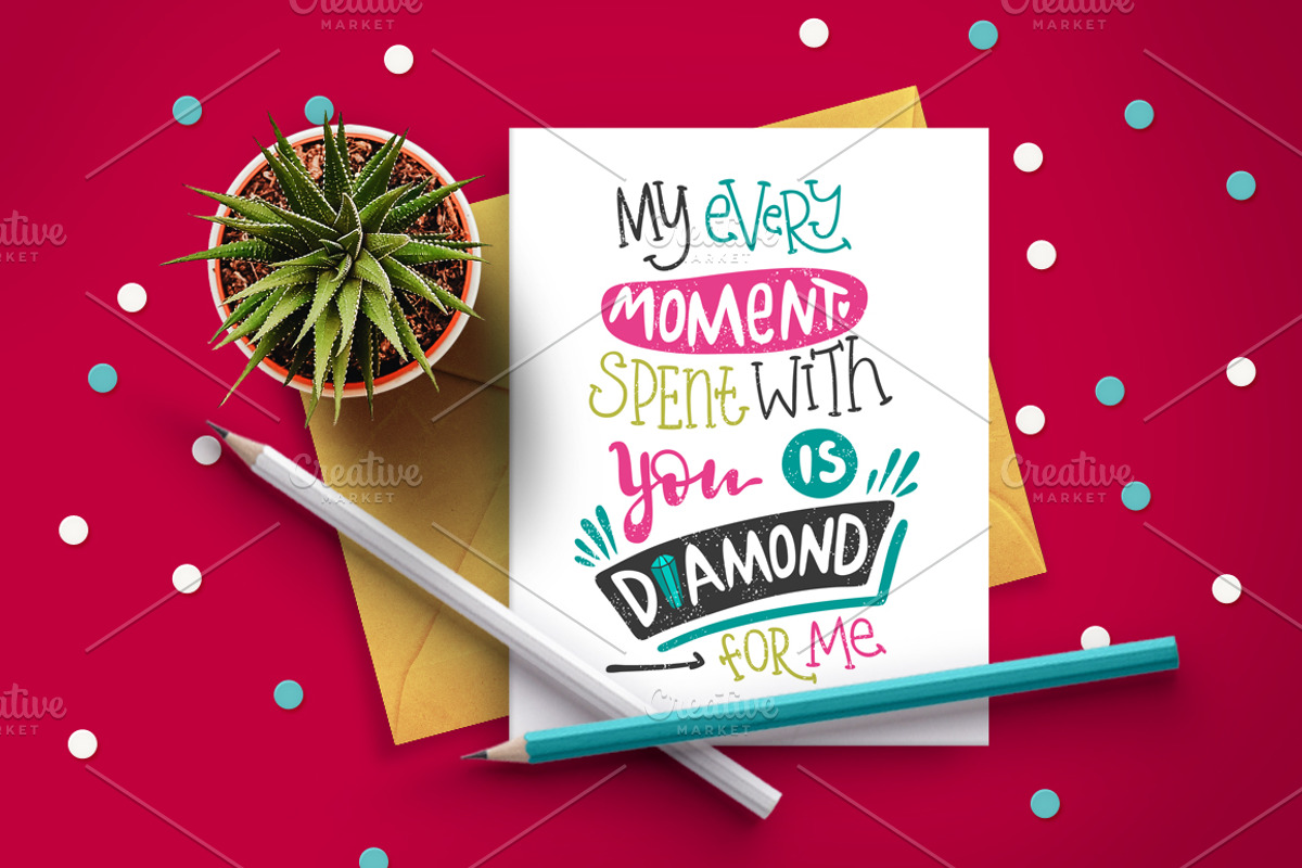 Valentine's Day greeting cards+bonus, a Texture Illustration by Wewhitelist (Photo 5 of 6)