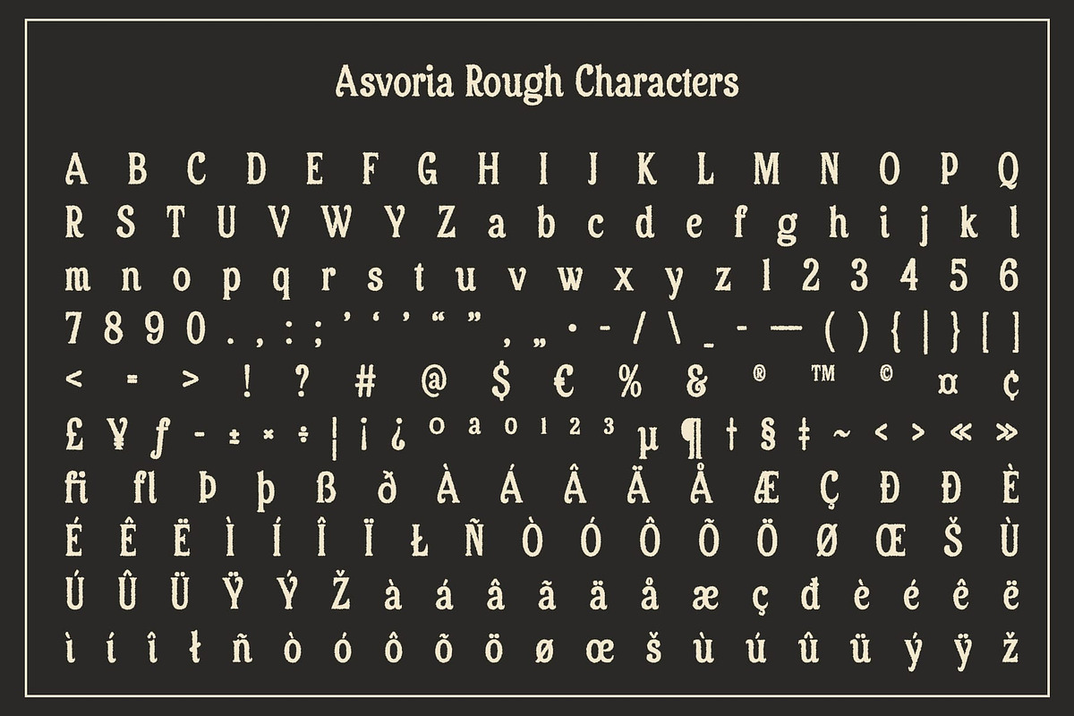 Asvoria Rough, a Serif Font by Craft Supply Co. (Photo 8 of 8)
