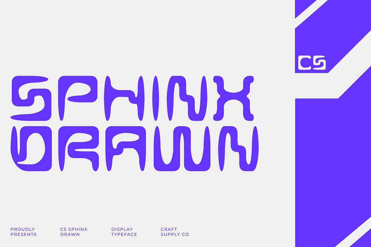 CS Sphinx Drawn, a Sans Serif Font by Craft Supply Co. (Photo 1 of 8)