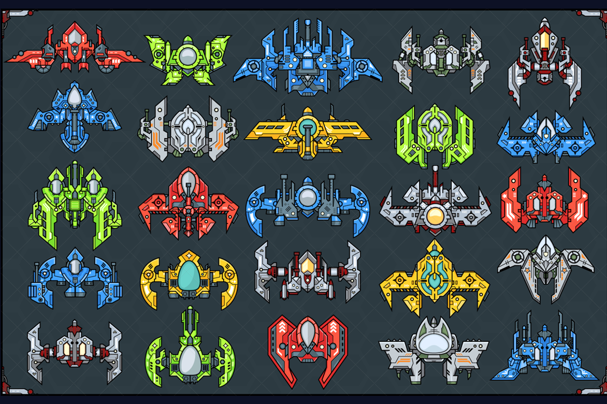 Spaceship Creation Kit - Game Assets, an iPad Mockup by pixaroma (Photo 3 of 5)