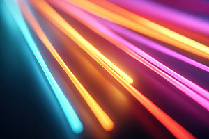 Vibrant light trails in motion, an Abstract Photo by AlyaAnd