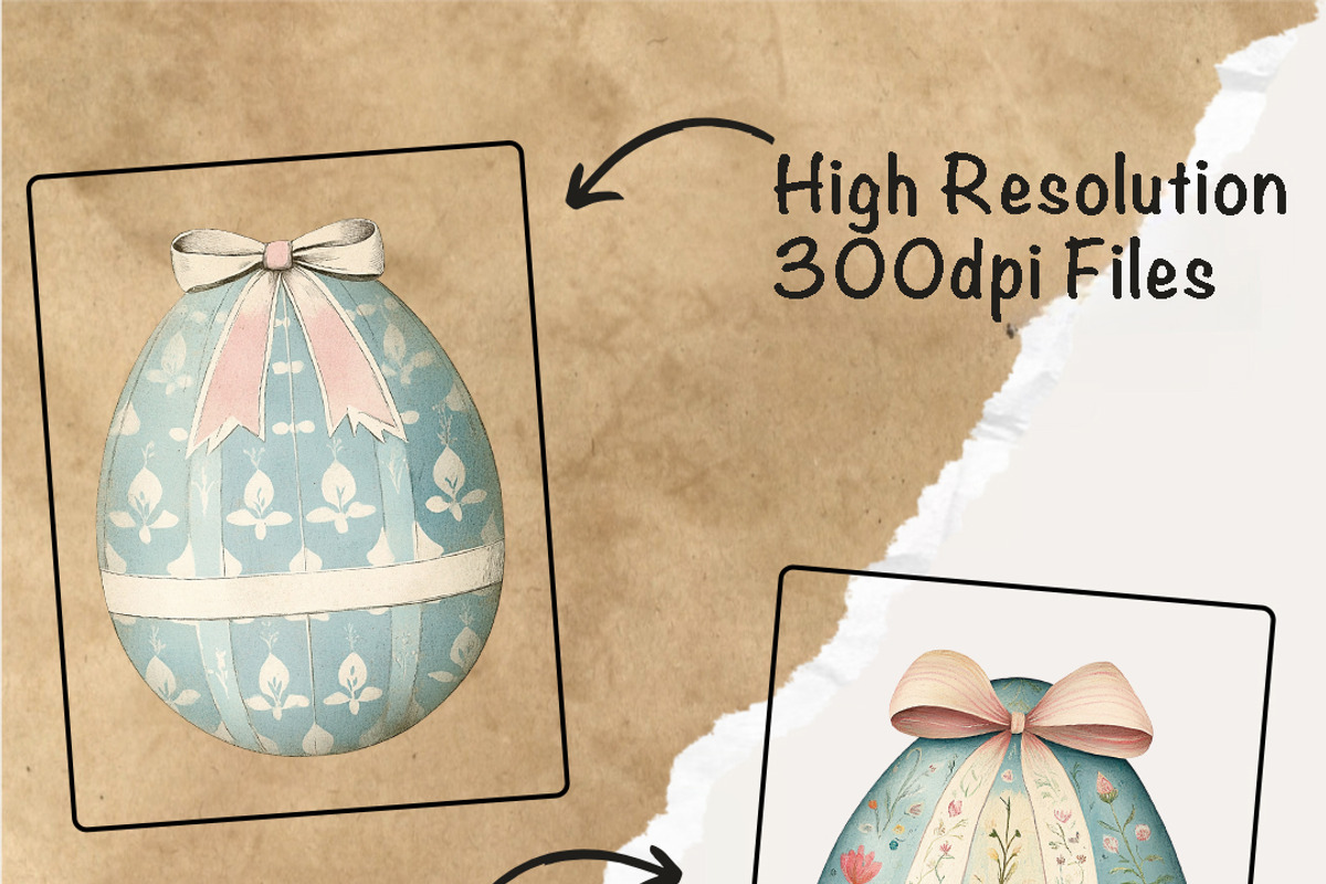 Easter Eggs With Bow Design Clipart, a Decorative Illustration by Fusion Dream (Photo 8 of 10)