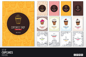 12 Cupcakes Posters, a Poster Template by Leo Edition